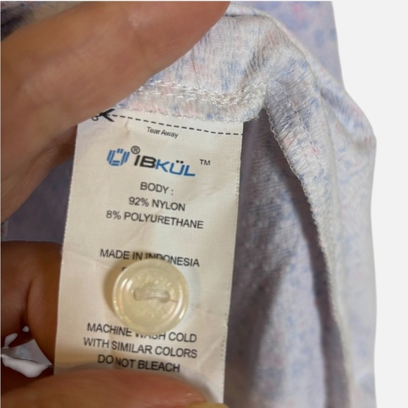 IBKUL Polo Shirt Men's Size XL UPF 50 All over Print Long Sleeve Golf Classic - Picture 6 of 6